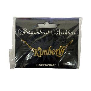 KIMBERLY Goldtone Rhinestone Accent 14.5" w 4.5" Multi Ring Ext Necklace